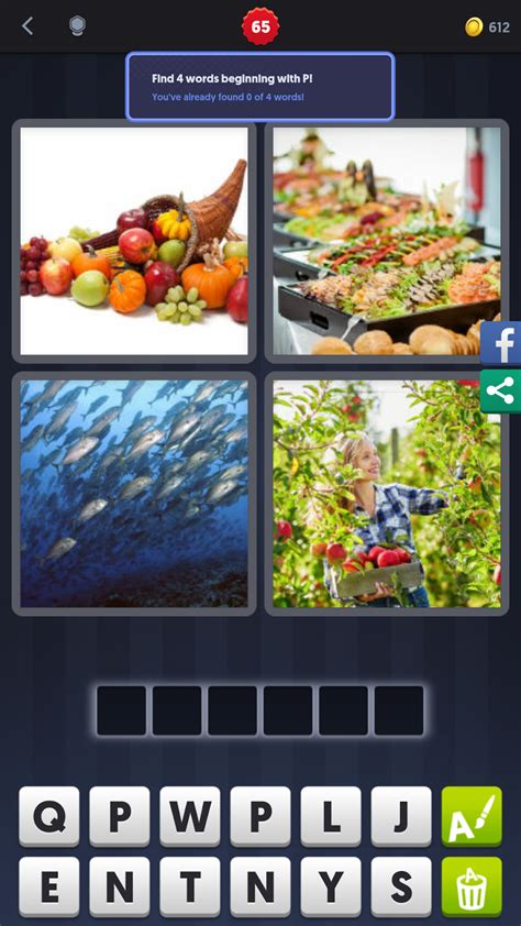 4 pics 1 one word 6 letters|More.